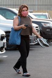 Justina Machado - Arriving for Practice at the DWTS Studio in LA 10/07/2020