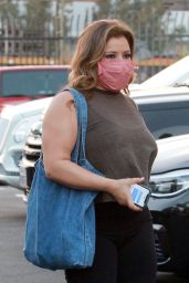 Justina Machado - Arriving for Practice at the DWTS Studio in LA 10/07/2020