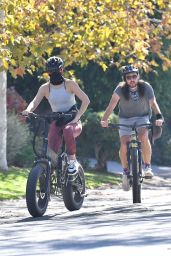 Kate Hudson - Rides Her Bicycle in Brentwood 10/29/2020