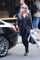 Kate Moss Street Style - Leaving a Hairdresser in Soho 10/01/2020