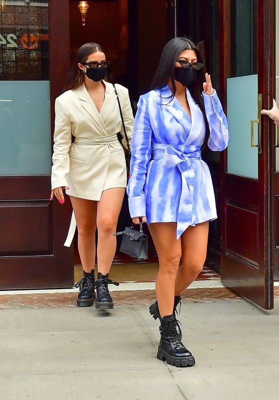Kourtney Kardashian and Addison Rae - Out in Downtown Manhattan, NY 10/10/2020