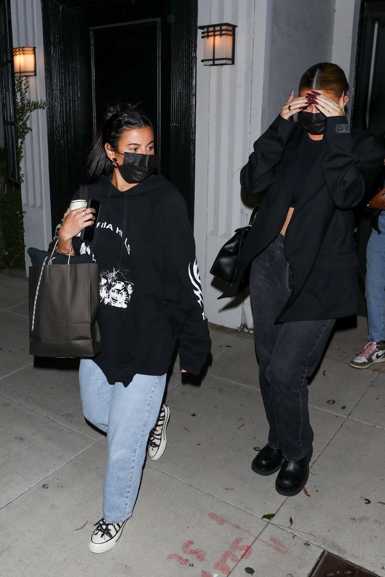 Kylie Jenner and Anastasia Karanikolaou - Leaving a Voting Popup in