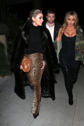 Larsa Pippen - Harriets Roof Top Bar \Restaurant in West Hollywood 10/28/2020