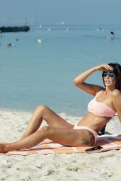 Laura Anderson in a Bikini - Beach in Dubai 10/03/2020