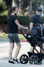 Lea Michele - Out For a Walk in Brentwood 10/09/2020