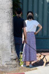 Lily Collins - Out For a Morning Stroll in Beverly Hills 10/06/2020