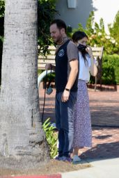 Lily Collins - Out For a Morning Stroll in Beverly Hills 10/06/2020