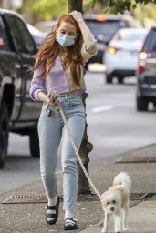 Madelaine Petsch - Walking Her Dog Out in Vancouver 10/02/2020