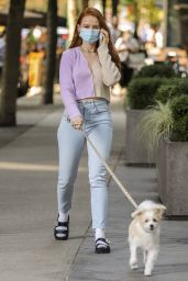 Madelaine Petsch - Walking Her Dog Out in Vancouver 10/02/2020