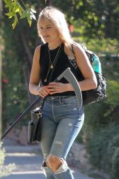 Malin Akerman - Out With a Grim Reaper Sickle 10/30/2020