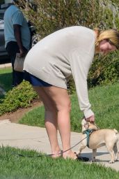 Mischa Barton - Takes Her Dog for a Walk in Los Angeles 10/04/2020