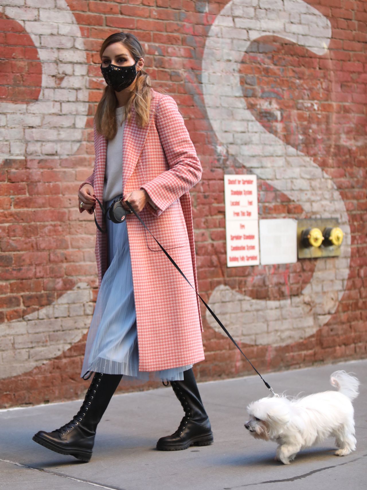 Olivia Palermo In A Pink Coat Brooklyn 10 14 2020 • Celebmafia
