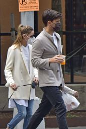 Olivia Palermo - Walking Her Dog in NYC 10/10/2020
