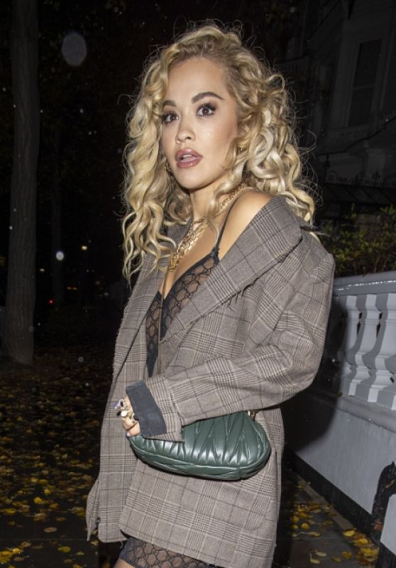 Rita Ora at a Recording Studio in London 10/13/2020