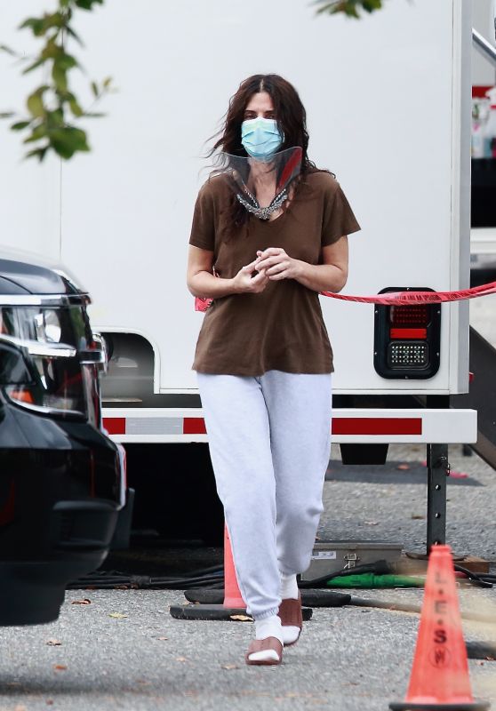 Sandra Bullock on the Set of Her Latest Movie Filming in Vancouver 10/08/2020