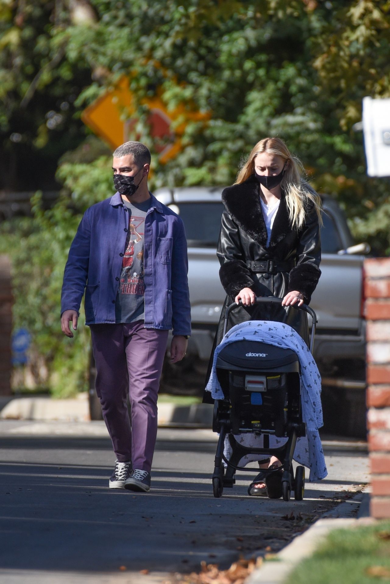 Sophie Turner and Joe Jonas - Stroll With Their Daughter in LA 10/26