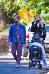 Sophie Turner and Joe Jonas - Stroll With Their Daughter in LA 10/26/2020
