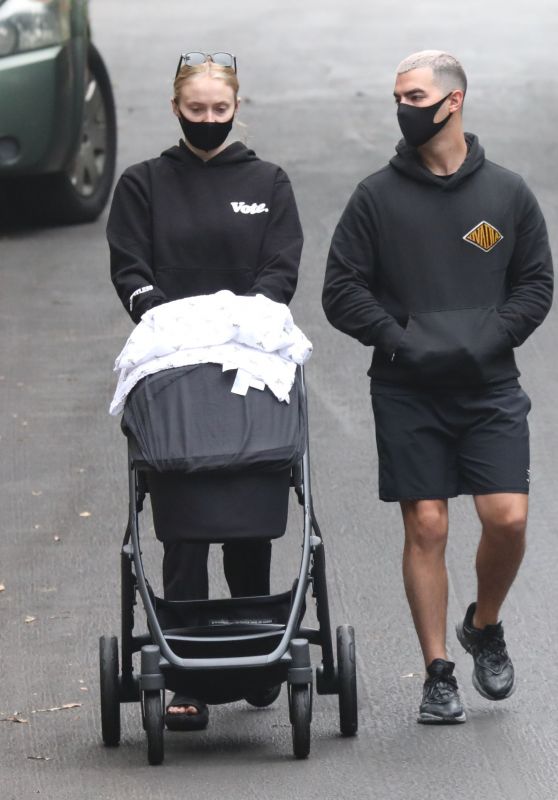 Sophie Turner and Joe Jonas Walking Their Daughter 10/21/2020