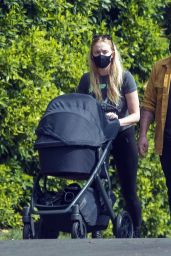 Sophie Turner - Out With Her Baby in LA 10/07/2020