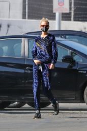 Stella Maxwell in a Gucci Velour Tracksuit - LA 10/27/2020