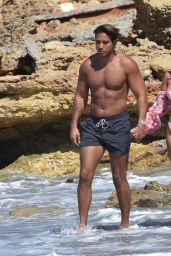Yazmin Oukhellou and James Lock - Beach in Cyprus 10/24/2020