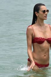 Alessandra Ambrosio in a Bikini on the Beach in Florianópolis 11/17/2020