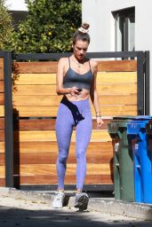 Alessandra Ambrosio in Workout Outfit in West Hollywood 11/11/2020