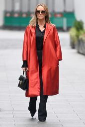 Amanda Holden Wearing Marina Rinaldi Duster Coat - London 11/30/2020