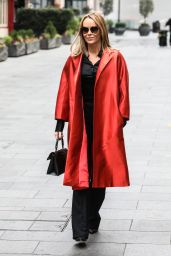 Amanda Holden Wearing Marina Rinaldi Duster Coat - London 11/30/2020