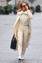 Amanda Holden Winter Chic Style – Arrives at Heart Radio in London 11/28/2020