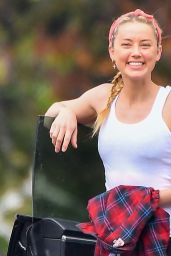 Amber Heard on a Hike in Pasadena 11/01/2020