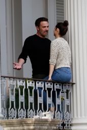 Ana De Armas and Ben Affleck on a Balcony in New Orleans 11/21/2020