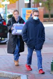 Anna Paquin - "Modern Love" Filming Set at Healthy Cafe in Schenectady, NY 11/04/2020