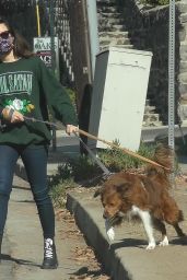 Aubrey Plaza - Walking Her Dogs in LA 11/21/2020