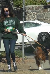 Aubrey Plaza - Walking Her Dogs in LA 11/21/2020