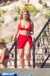 Bebe Rexha in a Red Bikini in Cabo San Lucas 11/01/2020