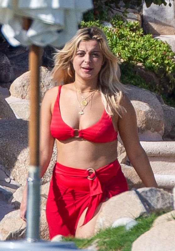 Bebe Rexha in a Red Bikini in Cabo San Lucas 11/01/2020