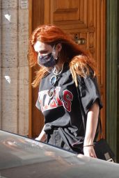 Bella Thorne - Leaving Her Hotel in Rome 11/07/2020