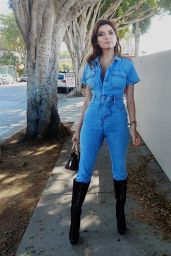Blanca Blanco in a Denim Jumper - Photoshoot in LA 11/09/2020