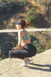 Blanca Blanco in Workout Gear - Hiking in LA 11/14/2020