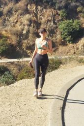 Blanca Blanco in Workout Gear - Hiking in LA 11/14/2020