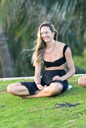 Candice Swanepoel at a Park in Miami 11/01/2020