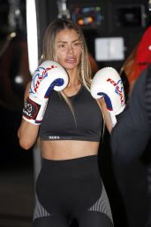 Chloe Sims at Boxgymfitness in Brentwood, Essex 10/29/2020