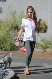 Chrishell Stause - Walking Her Dog in LA 11/08/2020