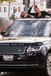 Chrissy Teigen and John Legend – Biden’s Victory Parade in West Hollywood 11/07/2020