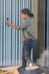 Eva Longoria - Filming Scenes for a New Production in LA 11/22/2020