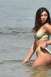 Francesca Allen in a Bikini on the Beach in Turkey - November 2020