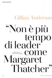 Gillian Anderson - Io Donna del Corriere Della Sera 11/28/2020 Issue