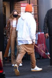 Hailey Bieber and Justin Bieber at Il Pastaio in Beverly Hills 11/19/2020