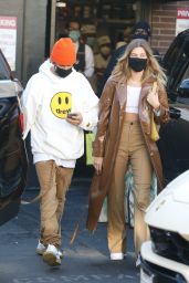 Hailey Bieber and Justin Bieber at Il Pastaio in Beverly Hills 11/19/2020